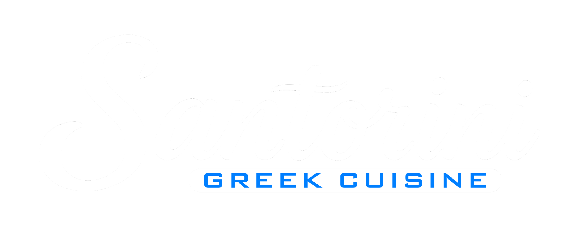 Santorini Logo white